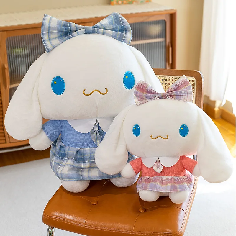 

2023 New Sanrio Cinnamoroll Plush Filled Toys Jk Student Attire Series Sofa Throw Pillow Headrest Decoration Kid Christmas Gift