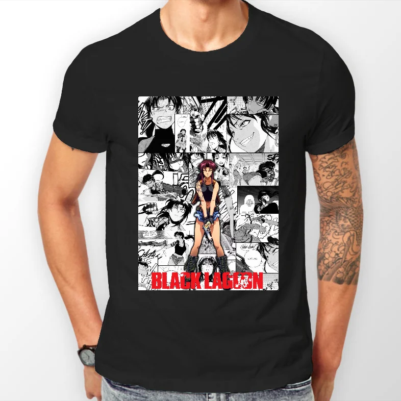 Black Lagoon Revy Manga Strip Anime Manga Unisex Tshirt T-Shirt Tee ALL SIZES