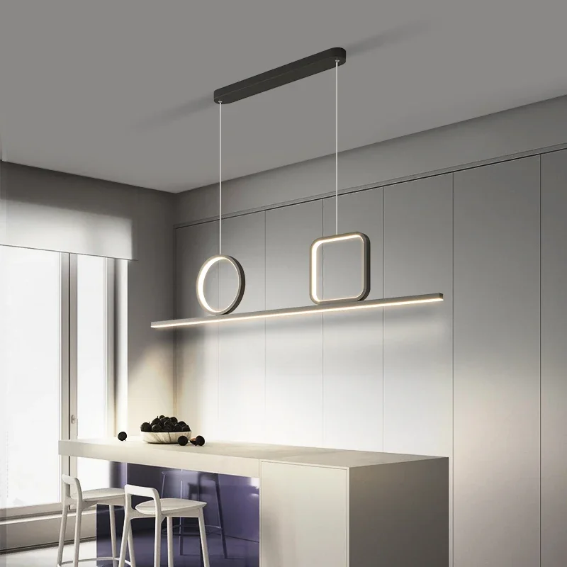 Lámpara colgante Led moderna para dormitorio, sala de estar, comedor, lustres de mesa, luz de decoración, luces colgantes de cristal