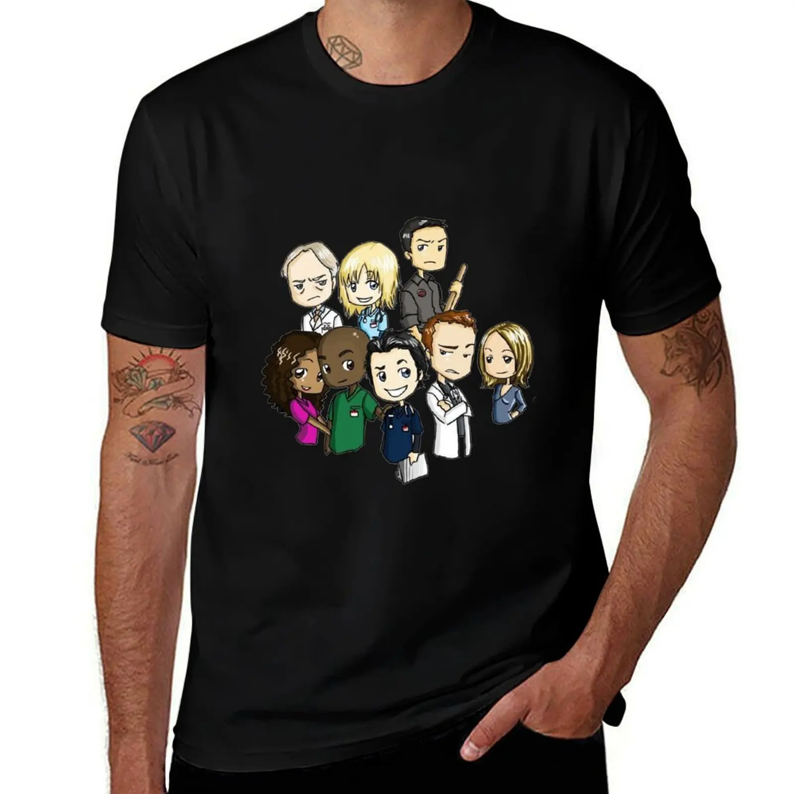 Scrubs T-Shirt Basic Short Sleeve Cotton Blend T-Shirt