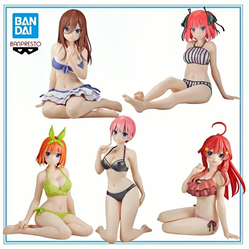 

BANDAI in Stock Genuine Banpresto–original Celestial Figure VIVI Excellent Quintet Ichika Miku Yotsuba Nakano Itsuki Gifts Toys