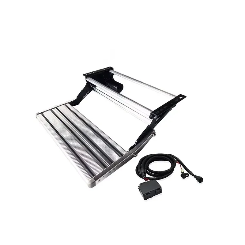 High Quality Aluminum Alloy Folding Step for RV Camping Electric Single Stair 2025 Hot Selling Durable Outdoor Vehicle