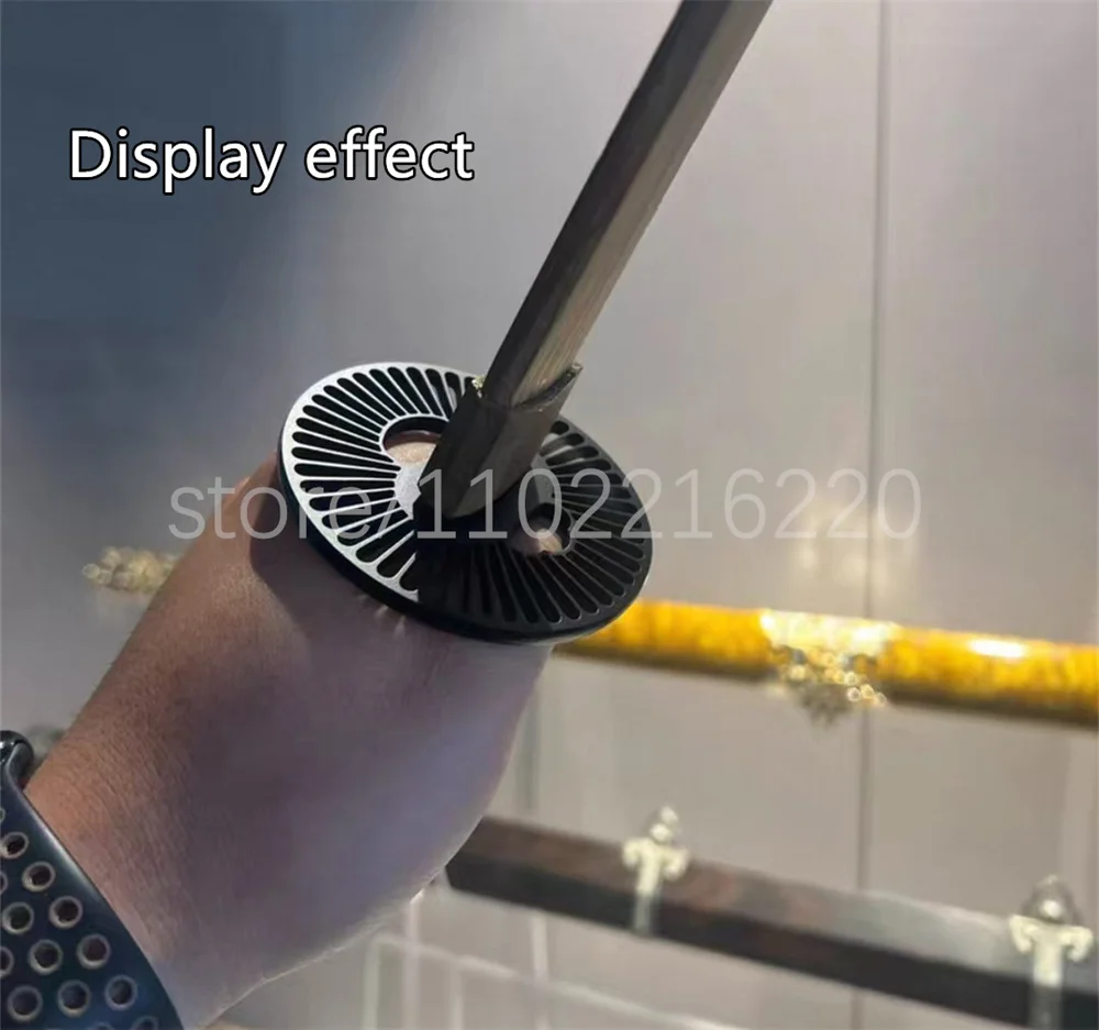 Unique Black Steel Iron Tsuba Handguard Guard For Japanese Real Japan Samurai Katana Sword Fittings Accessory Parts