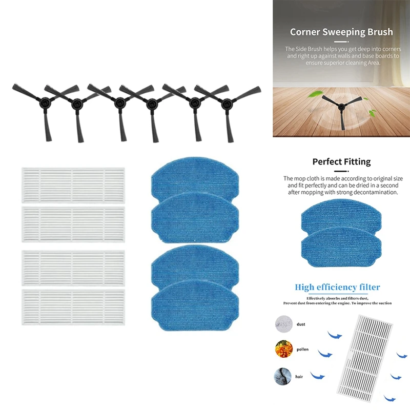 Комплект аксессуаров AGOUP для MAMNV BR150 BR151/ZCWA BR150 BR151/ONSON BR150 BR151, детали робота-пылесоса