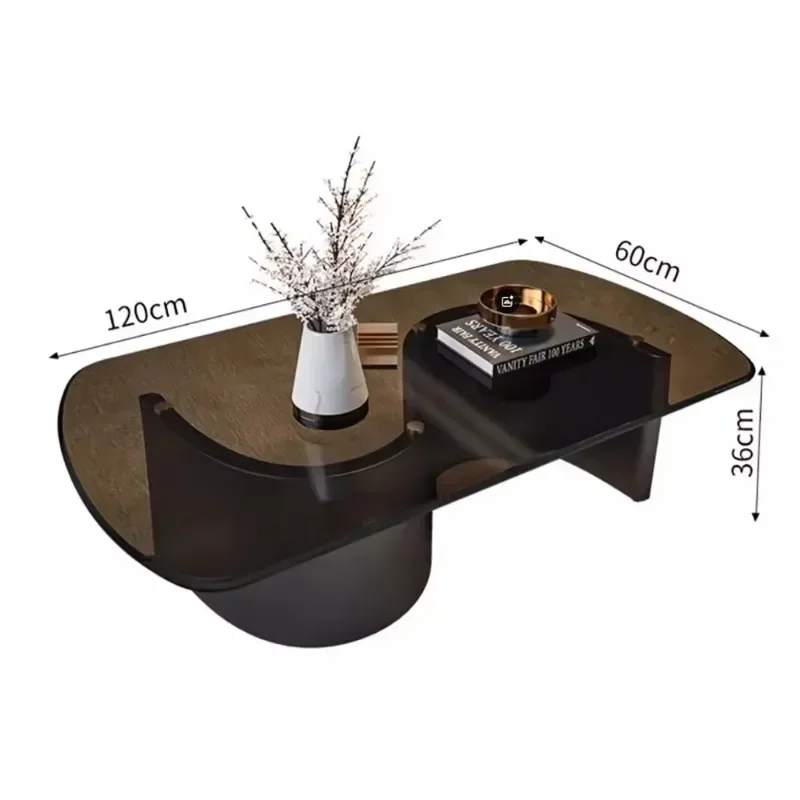 

Customizable Luxury Trendy Coffee Table Modern Glass Aesthetic Minimalist Coffee Table Premium Beauty Table De Salon Basse Desig