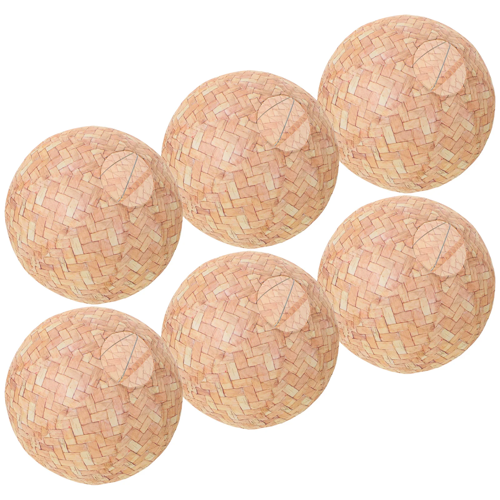 

6Pcs Bamboo Woven Paper Lanterns Round Hanging Rustic Farmhouse Decorative for Wedding Party Indoor Outdoor Ceremony Anniversary