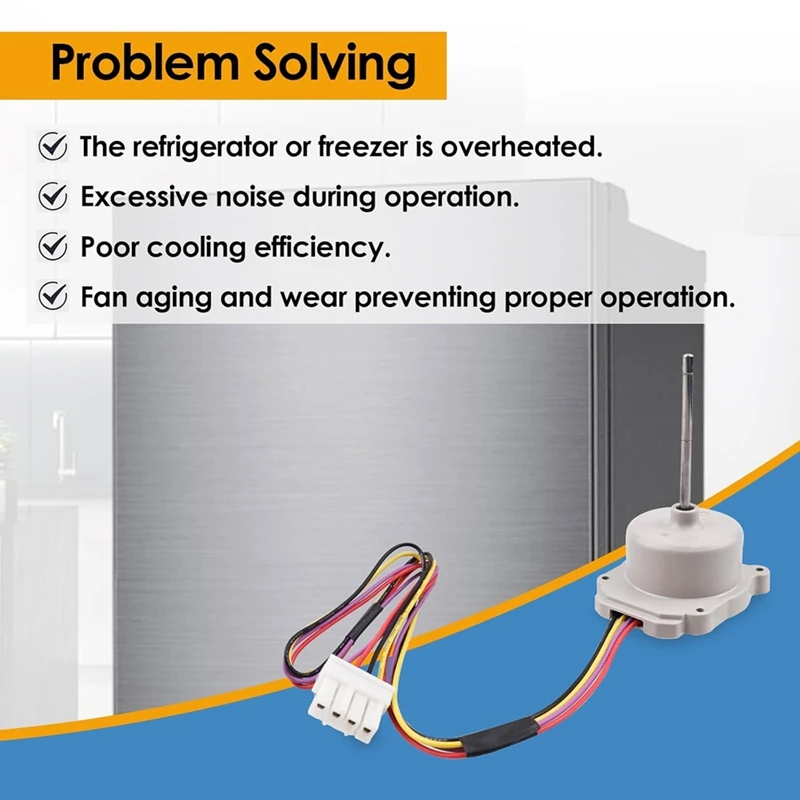 ABKR-Moteur de ventilateur de réfrigérateur EAU65058313 pour congélateur Kenmore, remplacement EAU63103001 AP7178307 PS16662420 DC12V