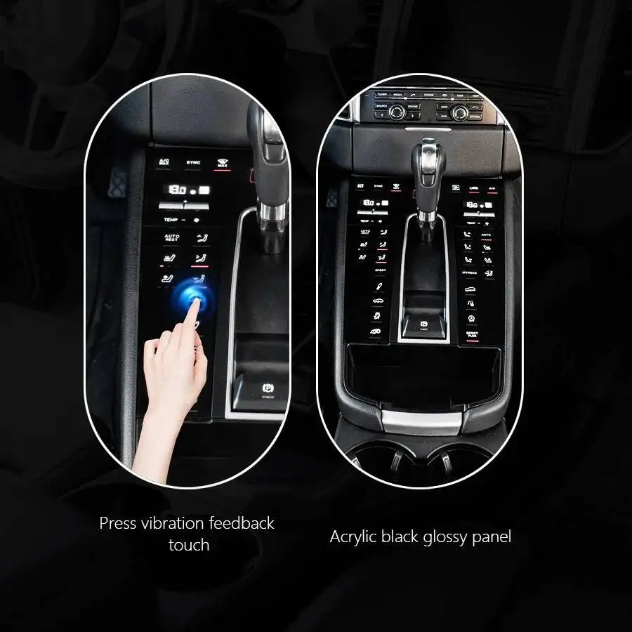 Car LCD Touch Panel Center Console Gear Shift Panel Interior Decorative Accessories For Porsche Macan 2014-2021 (95B.1 /95B.2)