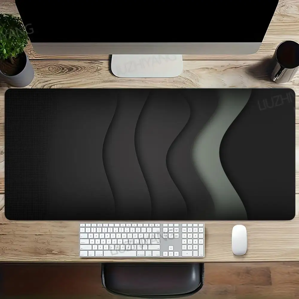 

Серый изогнутый коврик для мыши, компьютерные аксессуары, офисные игровые настольные коврики XXL, резиновые противоскользящие коврики для игровой клавиатуры, коврики для мыши, настольные коврики 40x90