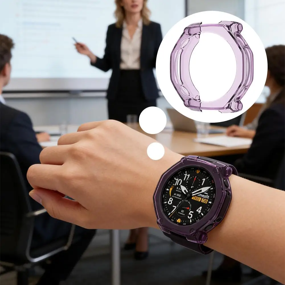 Funda Protectora Resistente de TPU para Reloj Inteligente Amazfit T-Rex Ultra 2, Protección Completa en las 4 Esquinas, Anti-Rayones, Resistente al Desgaste