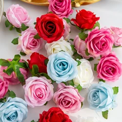 Artificial Flowers Cheap Silk Rose Heads Home Wedding Garden Decor Valentine Outdoor Party DIY Gift Box Scrapbook Craft Hot Sale