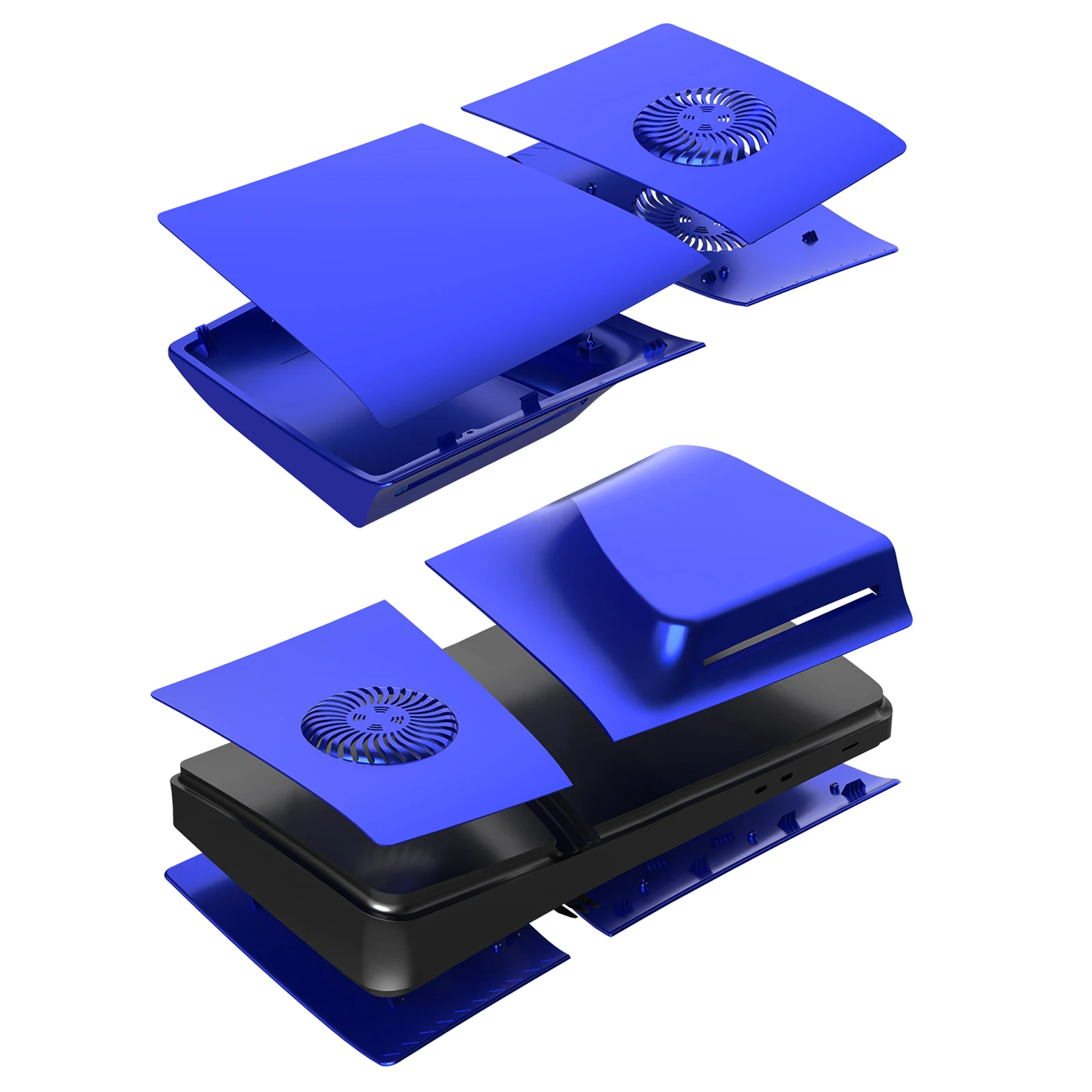 Anti-Scratch Dustproof Case Replacement with RGB Ring Cover Skin for PS5 Pro CD-ROM Plates for PlayStation 5 Pro 2024 view 6