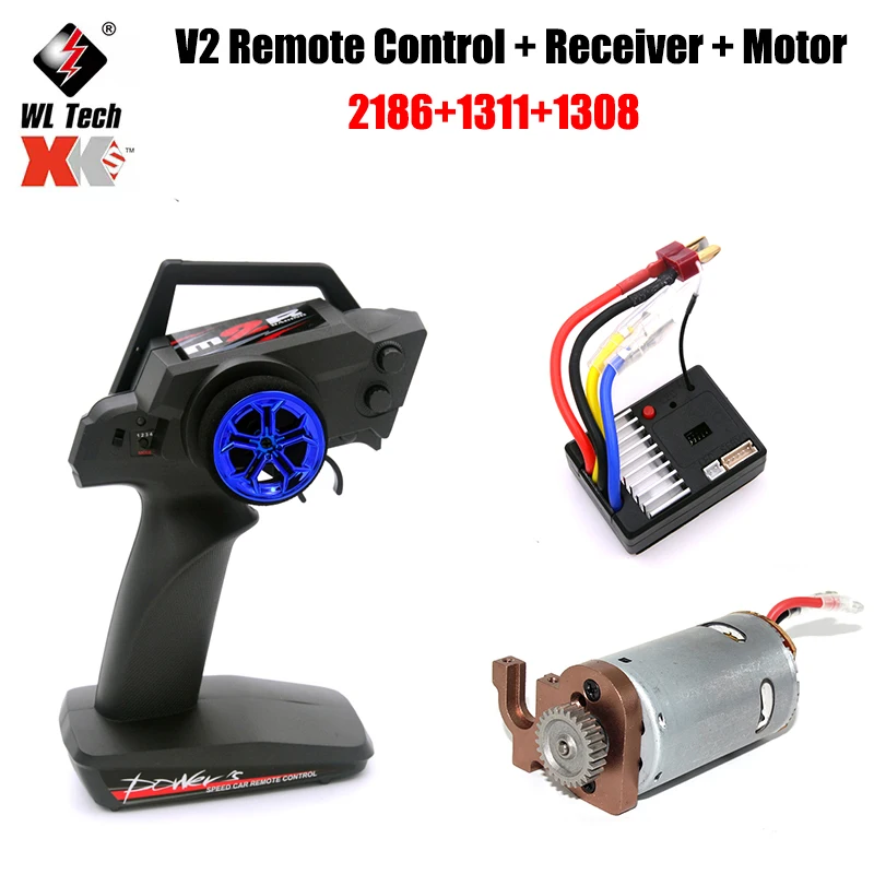 WLtoys 144001-1669 1311 1308 2132 RC Car Parts Original Remote Control Receiver Motor Base Motor Gear Set 550 Motor