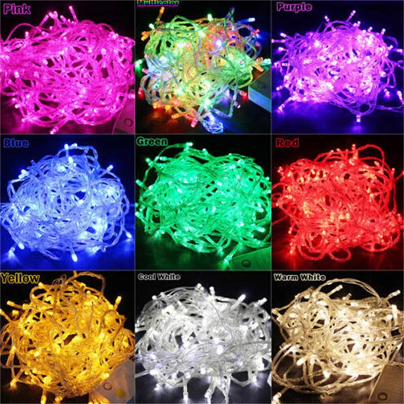 LED String Lights Indoor Bedroom, Christmas String Lights Outdoor Waterproof,Fairy Twinkle Lights Plug in for Xmas Decoration