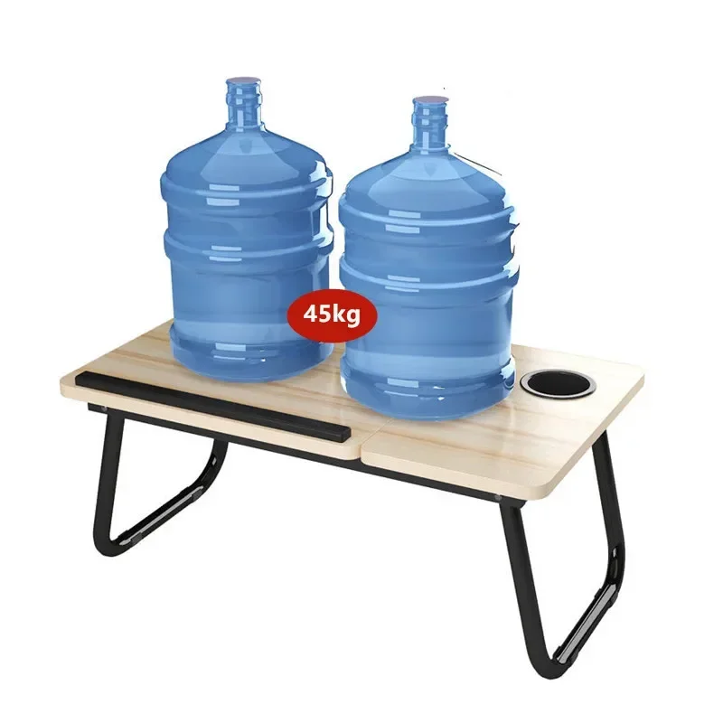 Folding Laptop Desk For Bed Portable Computer Tray For Sofa Table For Writing 4 Angles Adjustable Laptop Table With Cup Holder