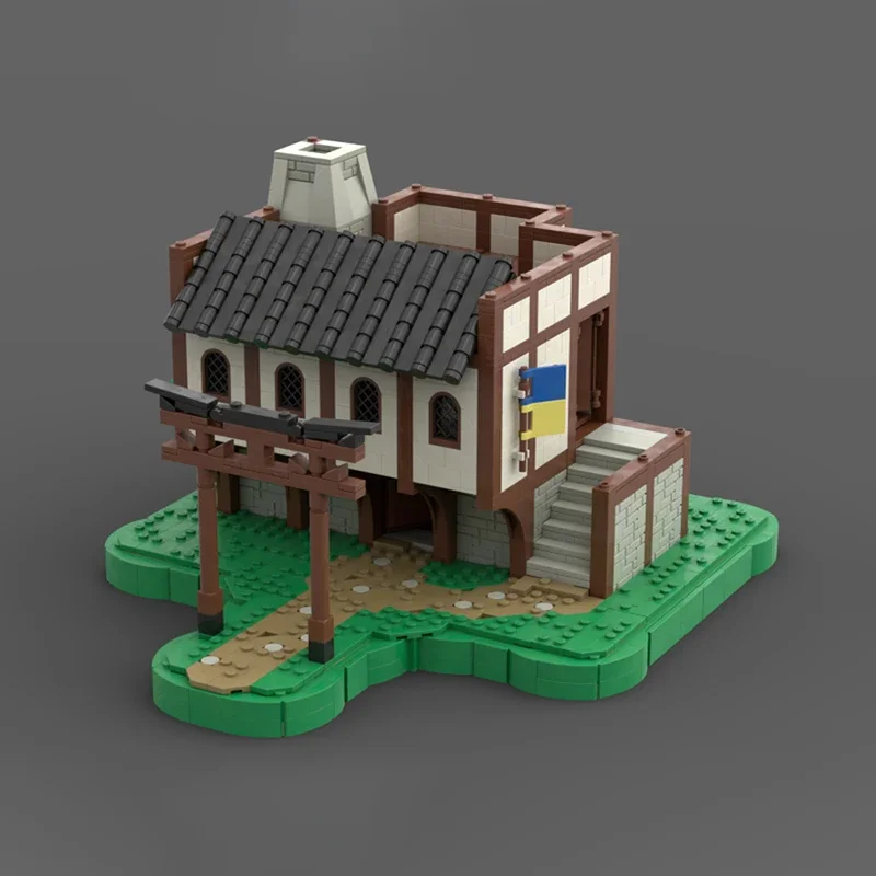 Casa de bloques de construcción Moc (Medavapan), tecnología de ladrillos modulares, regalos de modelo, juguetes de Navidad, conjuntos DIY de montaje