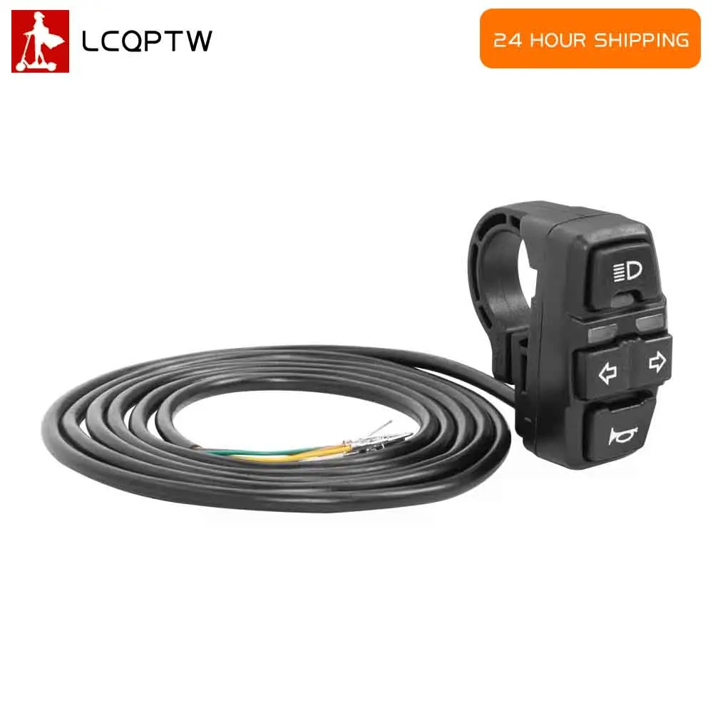Image of Ebike E-Scooter Blinker Licht Schalter DK226/DK336 Elektrische Fahrrad Lampe und Hupe Schalter Taste Steuerung blinker Licht