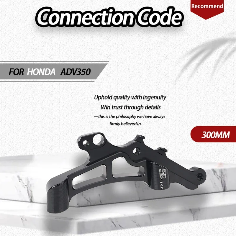 

NISSIN 4P Four Calipers Adapter - 300mm Floating Brake Disc Connection Code for Honda ADV350