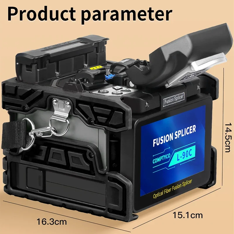 

COMPTYCO L-90C Fiber fusion splicer machine 6 Motors 10 languages with touch screen OPM VFL tool kits
