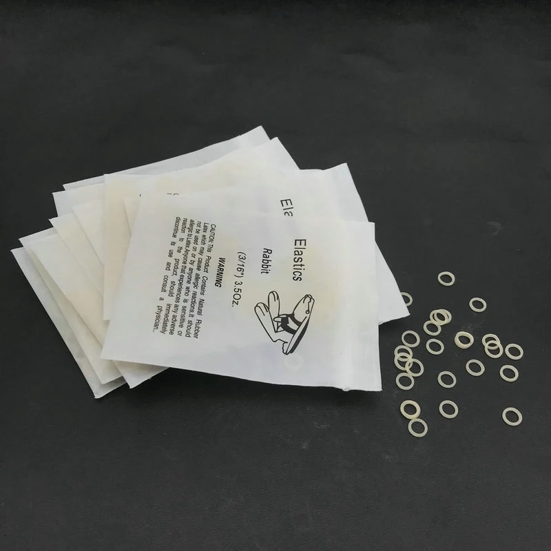10packs/1000pcs Dental Elastic Rubber Bands 3.5oz Orthodontic Braces bands