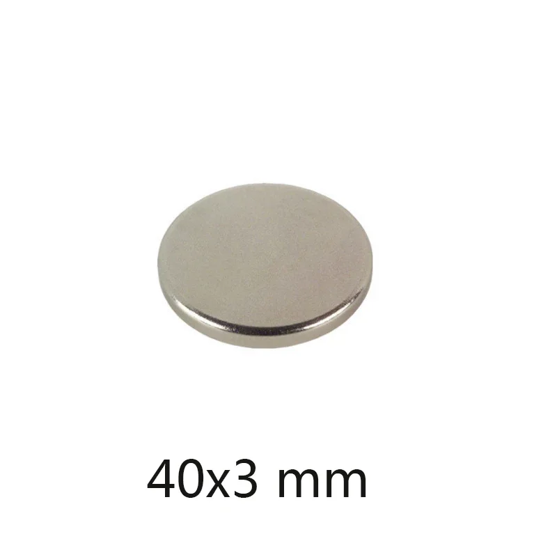 40x3 mm Round magnets can be flexibly used for refrigerator attachment, office document fixing and DIY crafts  40x3 mm