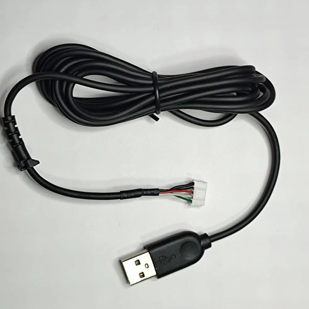 Kabel Mouse USB 5Pin tahan lama untuk Logitech G102/ G102 Hero, kabel Mouse Gaming 180CM, aksesori reparasi suku cadang pengganti