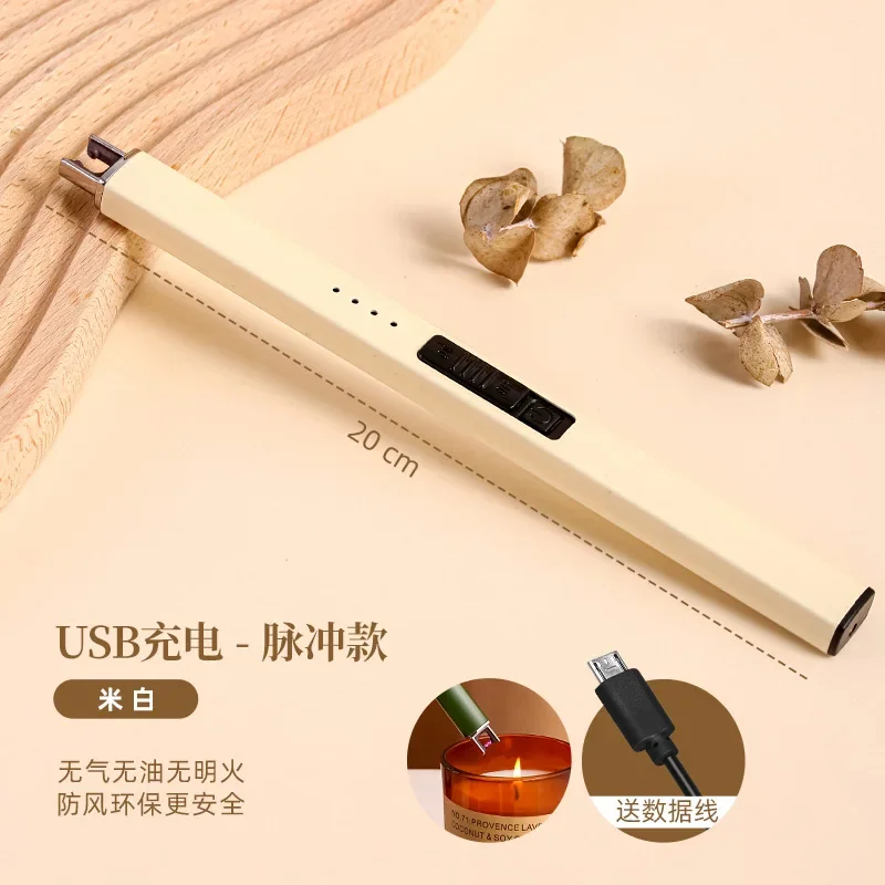 Picture 6: Aromatherapy candle igniter ignition gun electronic pulse charging model home kitchen gas stove lighter long handle