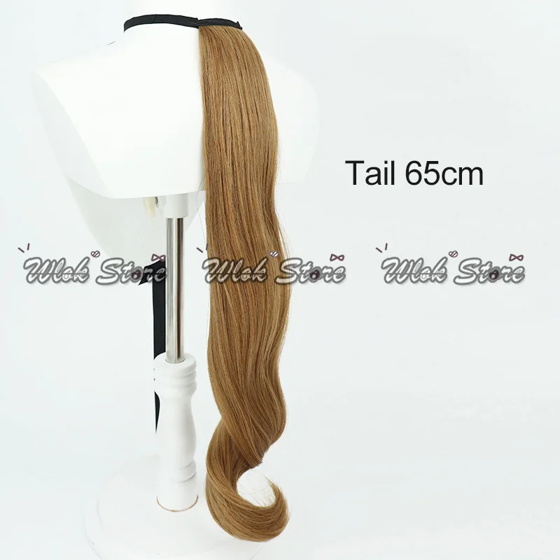 Anime Pretty Derby Smart Falcon Cosplay Pruik Bruin Paard Oren en Staart Vrouwen Halloween Party Carnaval Props Hittebestendige Pruiken