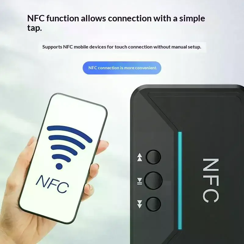 

Приемник Bluetooth 5.3, беспроводной Bluetooth-адаптер NFC, дисковый плеер RCAU, настольный Bluetooth-приемник