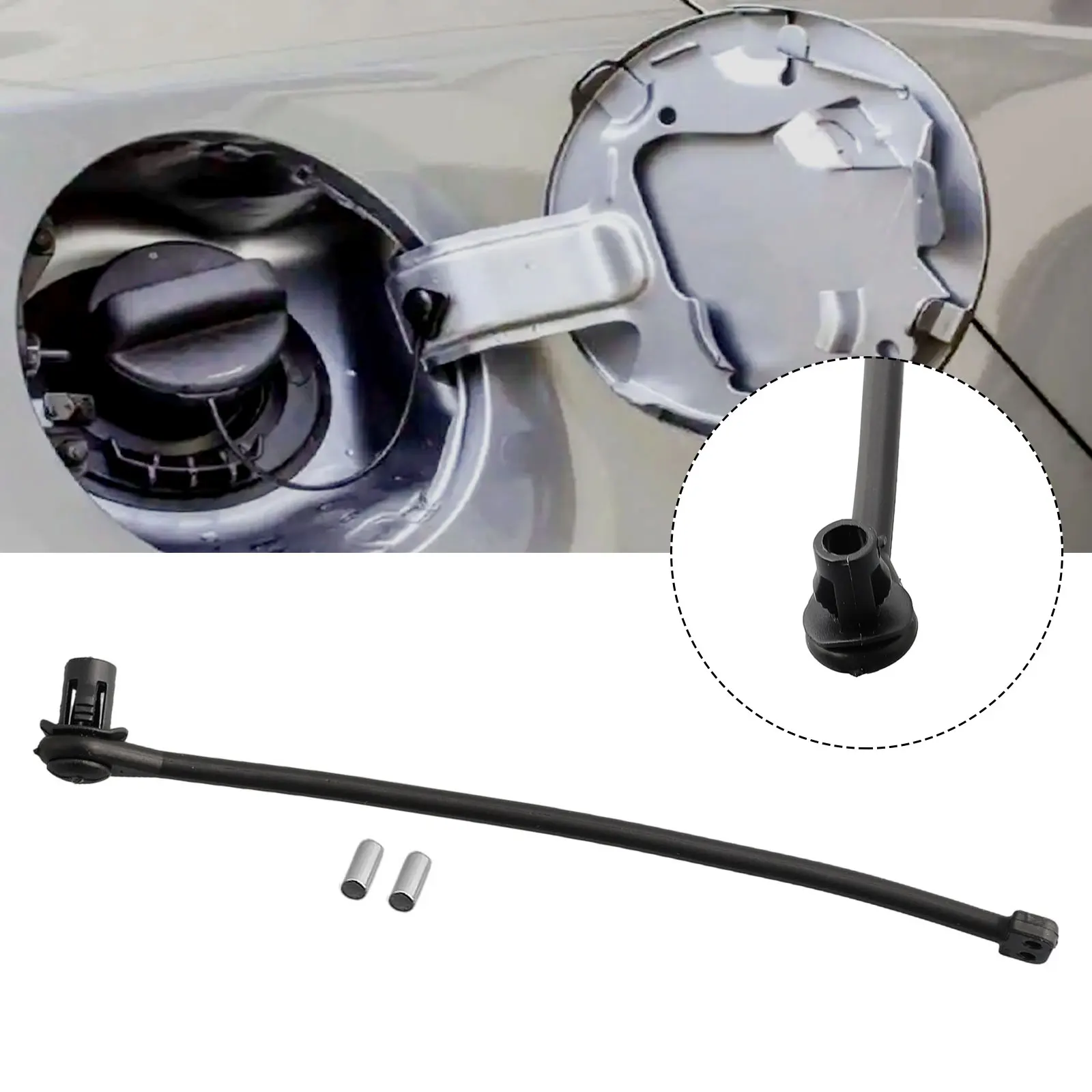 1set Car Tank Filler Cap Tether Wire For A2 A4 For Golf For Bora For Skoda 13cm/5.12in Plastic Oil Fuel Tank Cover Cap Line