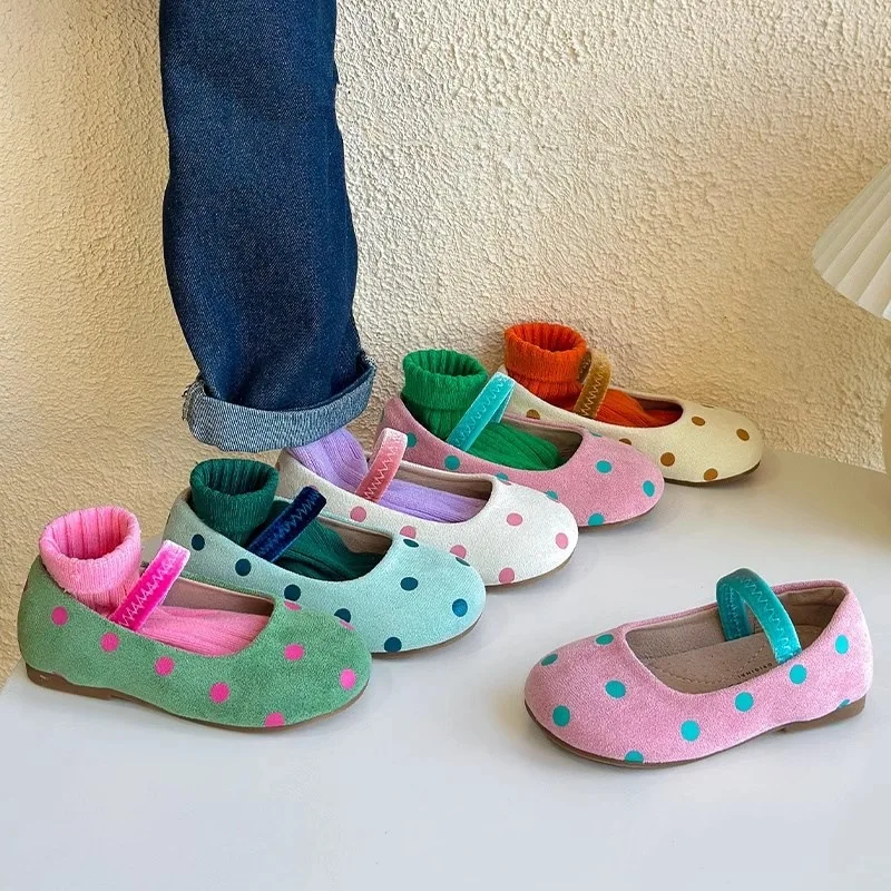 

New Children Leather Shoes Girls Princess Mary Jane Spring Autumn Baby Toddler Comfortable Student Performance Moccasins Kids