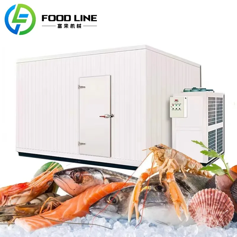 مساحة تخزين باردة للفريزر المتفجر شديدة التحمل للمأكولات البحرية مع تبريد من الدرجة التجارية