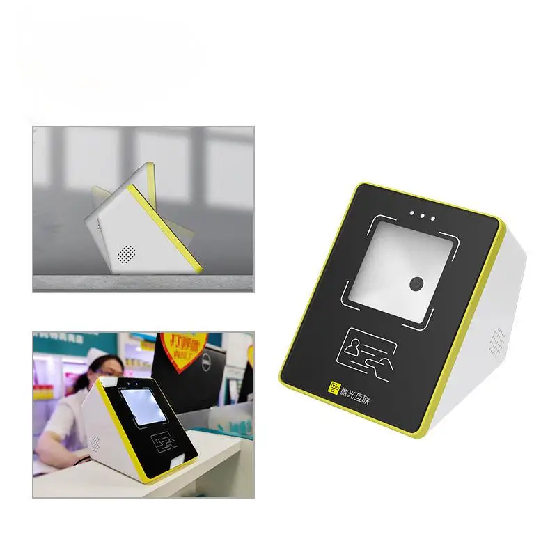 COOLCDOE MC51 سطح المكتب اللاسلكي QR رمز الماسح الضوئي مصدر الضوء CMOS WiFi RS232 واجهة RFID حافلة تذكرة قارئ NFC IMAGER الأسهم!