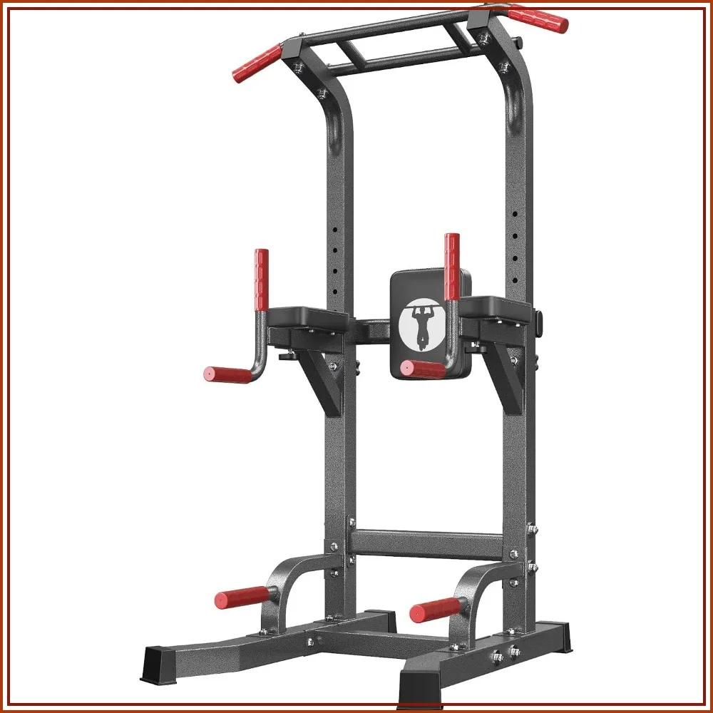 Power Tower Pull Up Bar Dip Station for Home Gym, 330LB Capacity