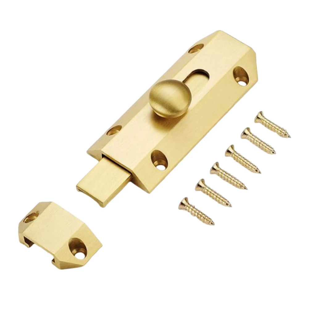 

Door Protection Brass Door Bolt Slide Door Security Convenient Sliding Mechanism Heavy Duty Design Resistant To Rust
