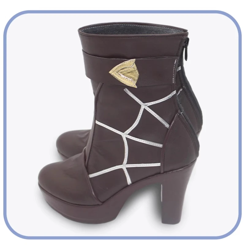 Game Honkai: Star Rail Kafka Cosplay Shoes Adult Women Girls High Heels Leather Boots Halloween Costume Props Accessories
