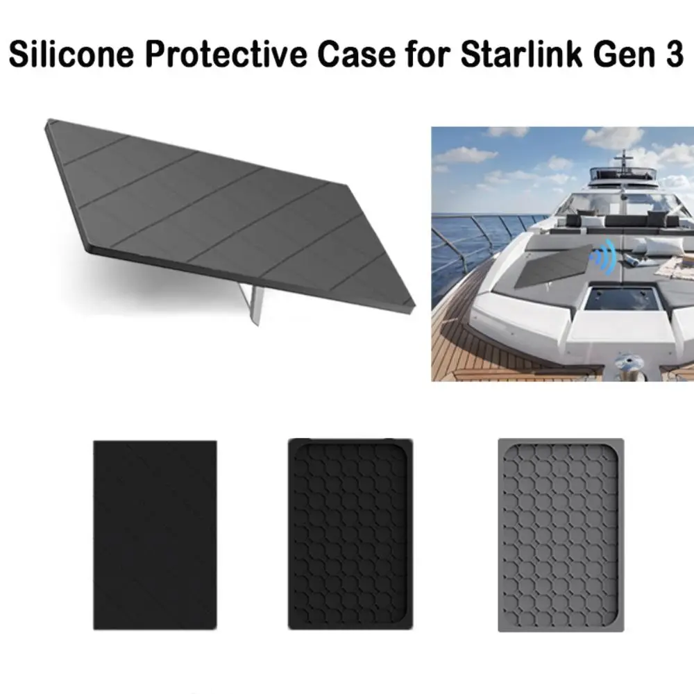 

Silicone Protective Cover Anti Scratch Shockproof Satellite Case Waterproof Heat Dissipation for Starlink Gen 3