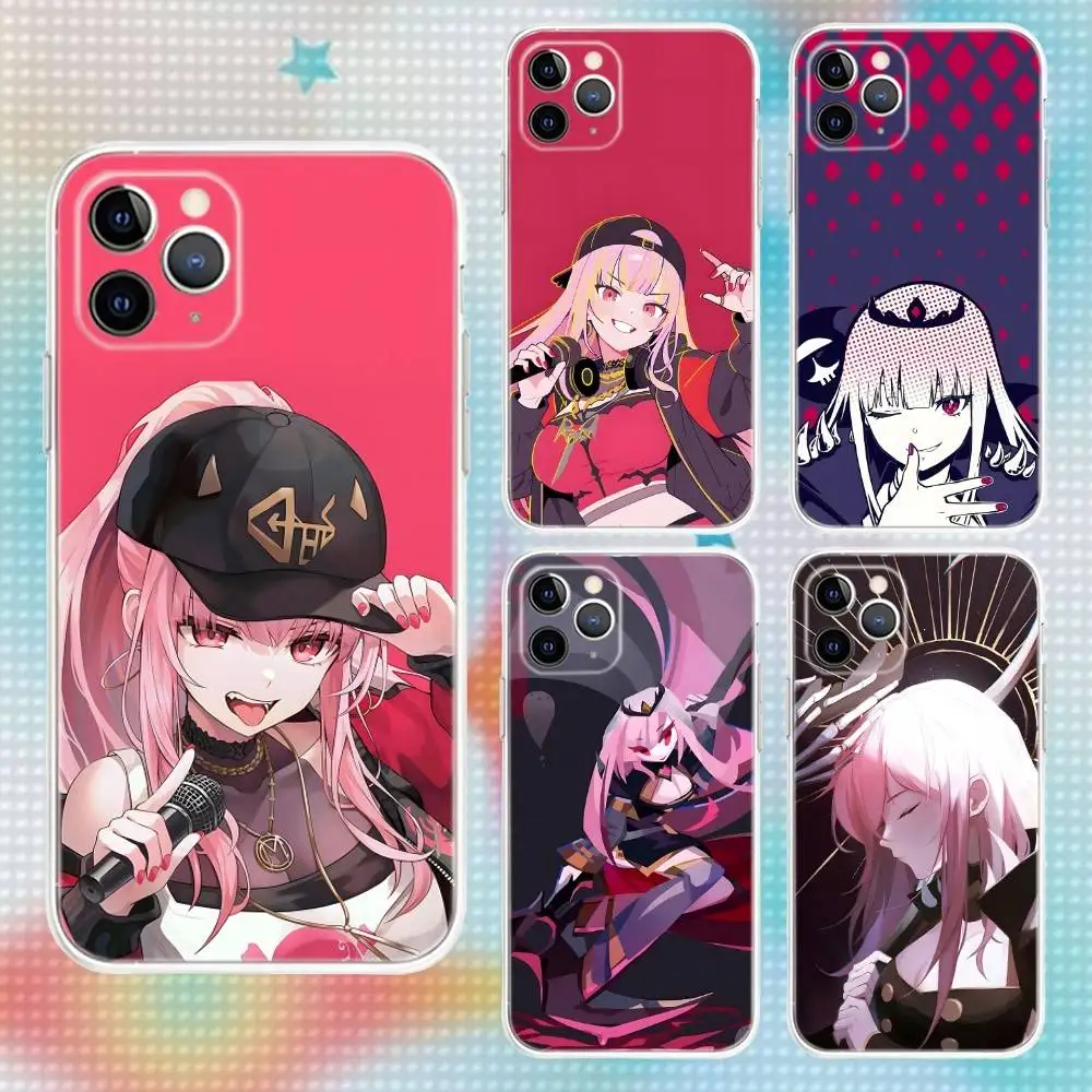 

M-Mori Calliope Singer Transparent Non-Slip Phone Case For iPhone 17,16,15,14,13,12,11,Air,X,XR,Pro,Max,Plus