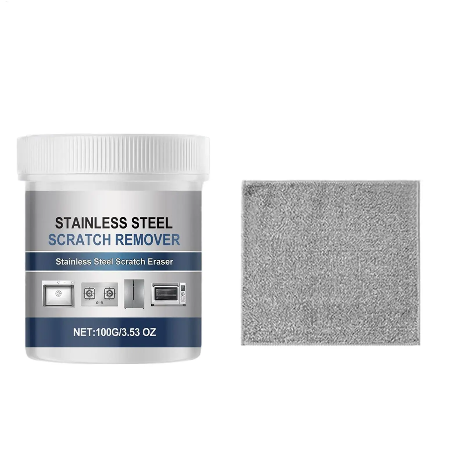 

Stainless Steel Appliance Cleaner 100g Polishing Deep Cleaning Stainless Steel Fridge Cleaner Paste for Fridge Stove Faucet