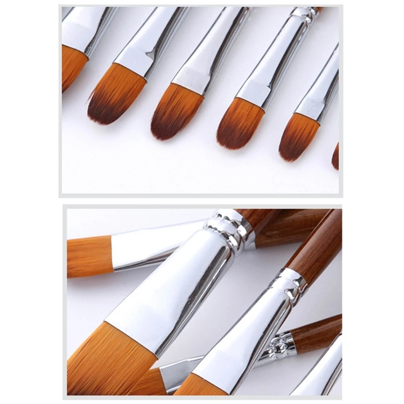 13Pcs Paint Brushes for Acrylic Painting Art Brush Drawing and Art Supplies Watercolor Nylon Hair Brushes for Kids 594A