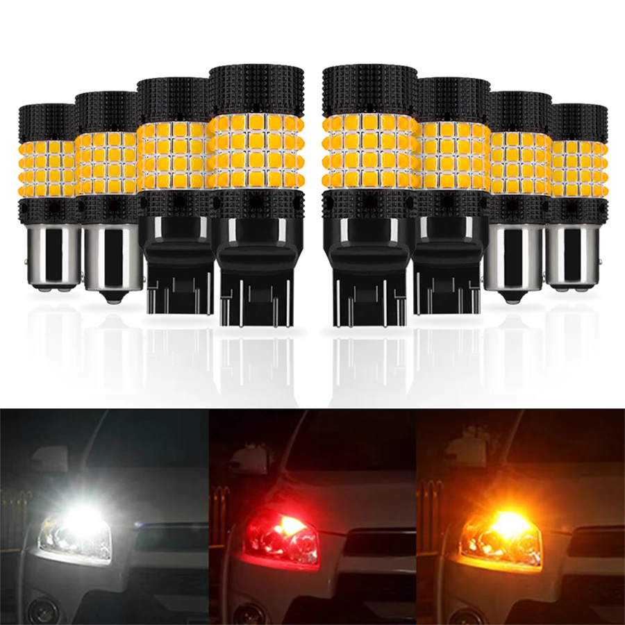 

1156 1157 3030 60SMD LED Bulb P21W BAU15S P21/5W 7440 W21W W21/5W 7443 12V-36V White Red Yellow Turn Signal Light Reverse Lamp
