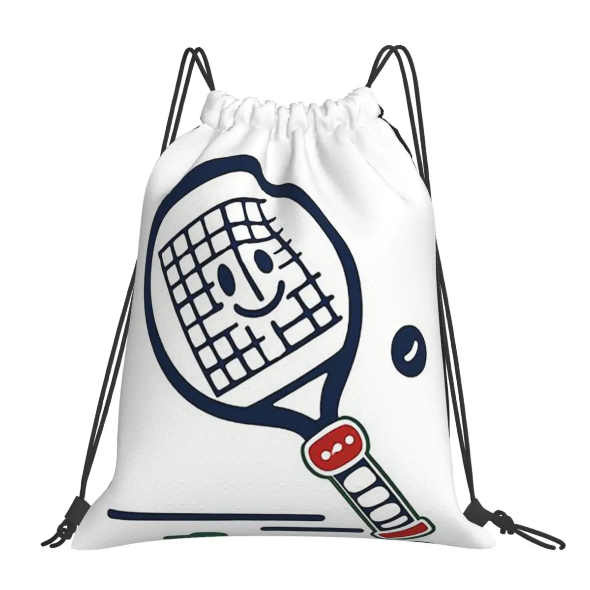 

Рюкзаки Happy Padel, повседневные портативные рюкзаки на шнурке, карманная сумка для мелочей, сумки для книг для мужчин, женщин, студентов