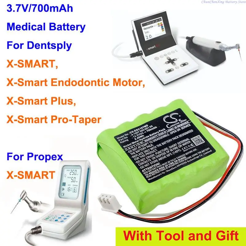 

OrangeYu 700mAh Battery for Dentsply X-SMART, X-Smart Endodontic Motor, X-Smart Plus, For Propex X-SMART