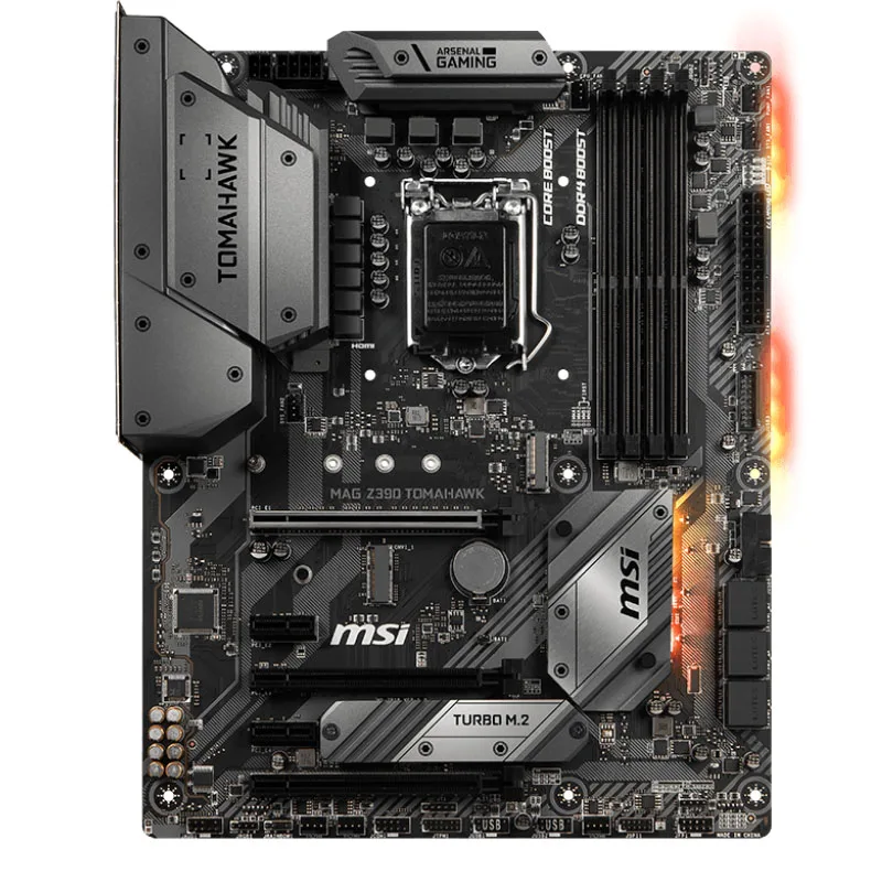 Imagem -02 - Placa-mãe Msi-mag Z390 Tomahawk Lga Lga 1151 com Hdmi Intel Z390 Sata gb s Usb 3.1 Atx