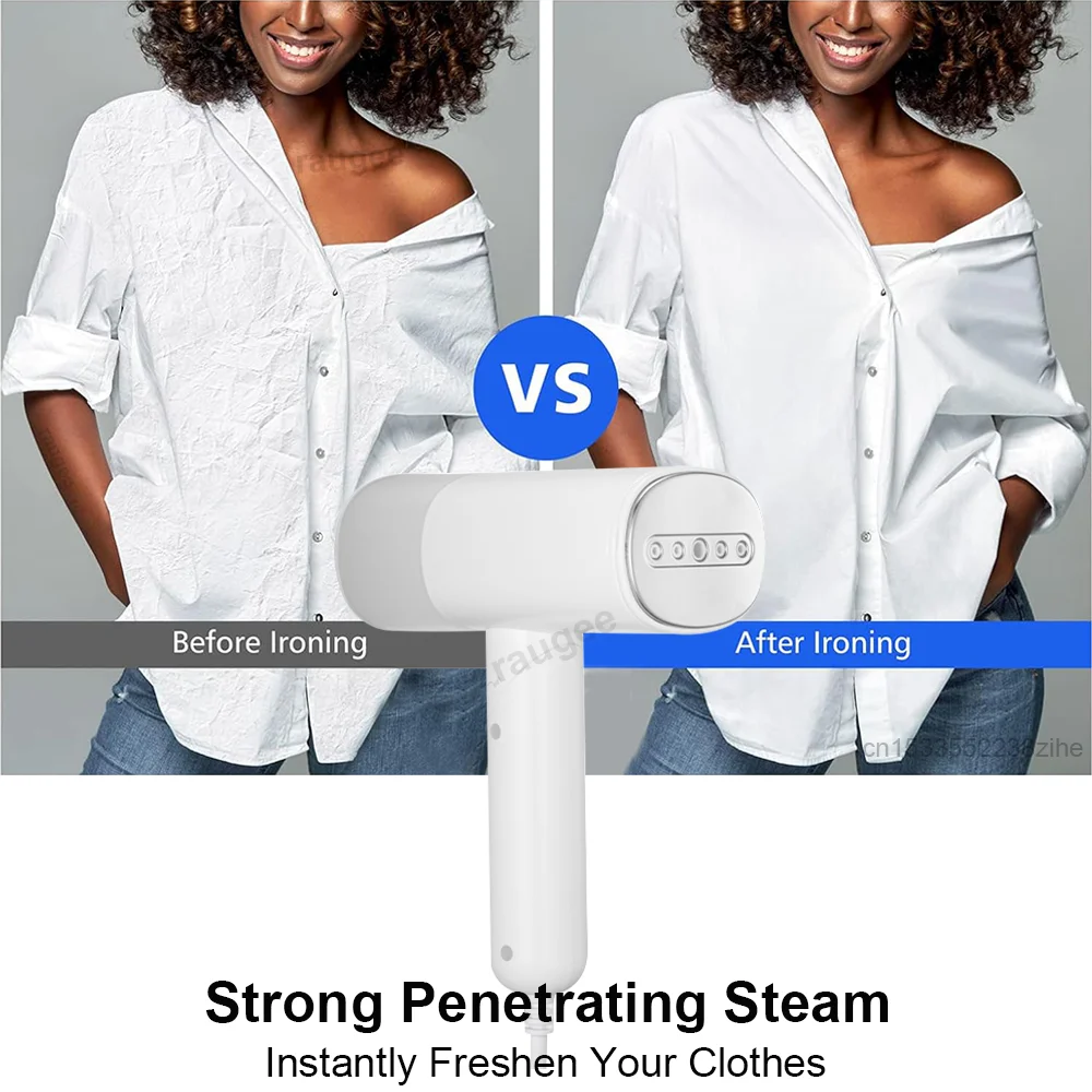مكواة بخار عمودية قابلة للطي للملابس 1000 وات، مكواة بخار محمولة، تسخين سريع، مكواة بخار عمودية للملابس