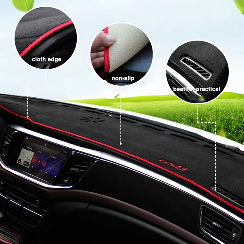 For GAC Trumpchi GS8 2017 2018 2019 2020 2021 LHD Car Dashboard Cover Anti-UV Non-slip Mat Avoid Light Pad Accessories