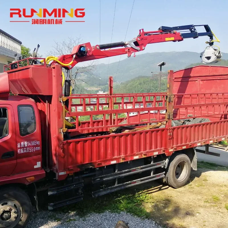 7.0 meters two-section telescopic arm wood grabbing machine 360-degree rotation to grab wood and bamboo telescopic arm full hydr