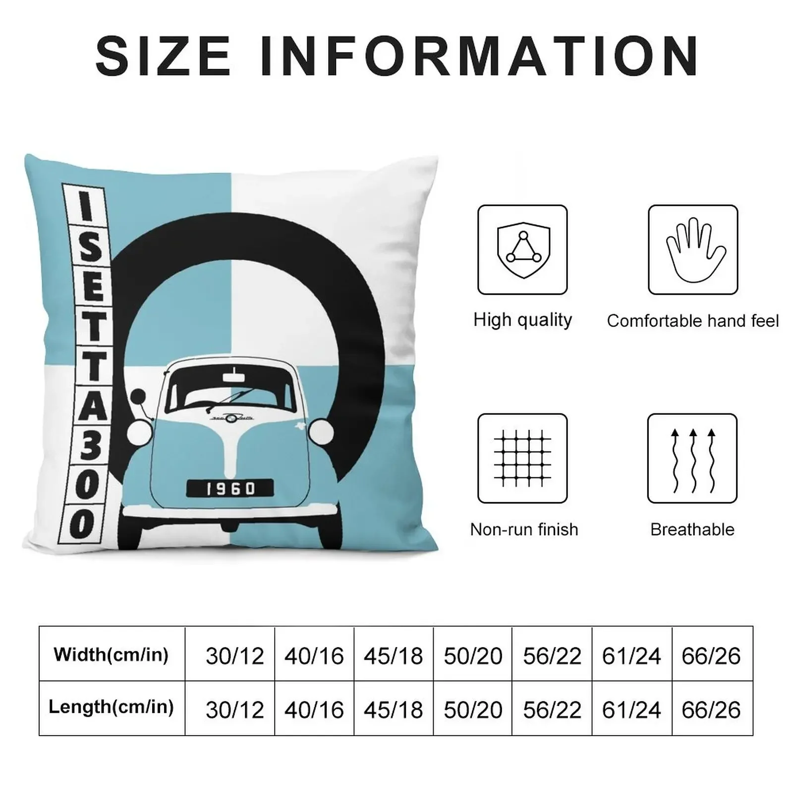 ISETTA BUBBLE CAR POP ART Throw Pillow Sofa Cushions Cover ornamental pillows Cushion Cover Set Throw Pillow Covers pillow