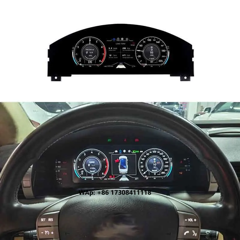 New 12.3-inch for  Phaeton 2004-2015 Speedometer Gauge LCD Screen Automotive Digital Cluster Virtual Cockpit Dashboard