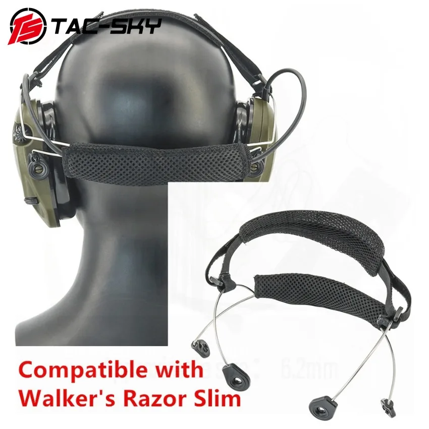 TS TAC-SKY Headset Headband Adapter Compatible with Walkersrazor Slim Anti-noise Tactical Shooting Headset